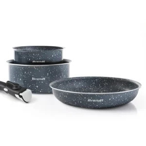 Batterie de cuisine 4 pièces - aluminium - Ø 16/20/24 cm*Brandt New