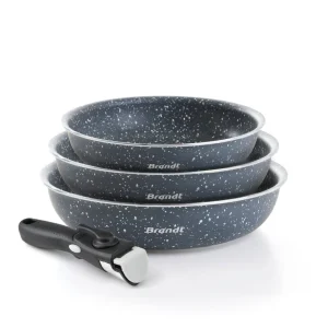 Batterie de cuisine 4 pièces - aluminium - Ø 20/24/28 cm*Brandt Clearance