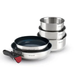 Batterie de cuisine 6 pièces en acier inoxydable*Brandt Outlet