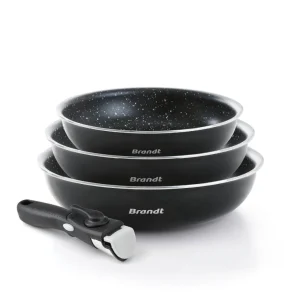 Batterie de cuisine 4 pièces - aluminium - Ø 20/24/28 cm*Brandt Clearance