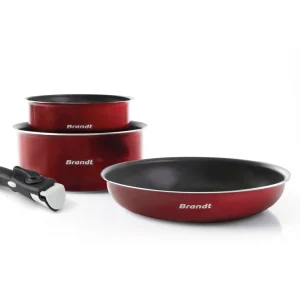 Batterie de cuisine 4 pièces - aluminium - Ø 16/20/24 cm*Brandt New