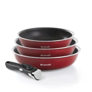 Batterie de cuisine 4 pièces - aluminium - Ø 20/24/28 cm*Brandt Clearance