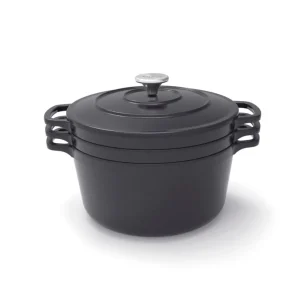 Batterie de cuisine empilable en fonte 4 pièces - Noir*Sauter Best