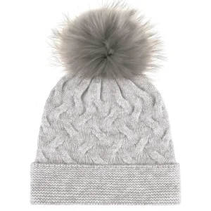 Bonnet à pompon cachemire - Gris claire*CXLbyChristianLacroix Fashion