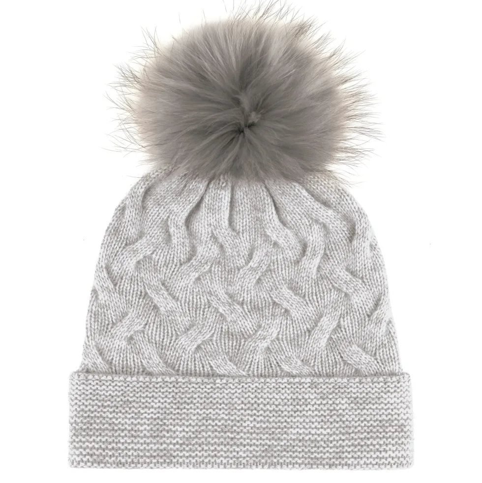 bonnet__pompon_cachemire__0.webp Bonnet à pompon cachemire - Gris claire*CXLbyChristianLacroix Fashion
