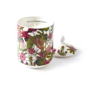 Bougie parfumée en pot de porcelaine - Garden Fuchsia - Jasmin u0026 Ylang - durée de combustion 65h - 315 g*CXLbyChristianLacroix Hot