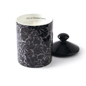 Bougie parfumée en pot de porcelaine - Arabesque Noir - Cèdre blanc - durée de combustion 65h - 315 g*CXLbyChristianLacroix Clearance