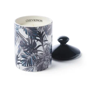 Bougie parfumée en pot de porcelaine Jungle - Bleu - Figuier - 315 g*Chevignon New