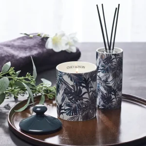 Bougie parfumée en pot de porcelaine Jungle - Bleu - Jasmin u0026 Ylang - 315 g*Chevignon Sale