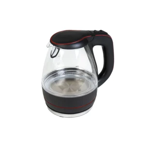 Bouilloire en verre avec fitre anticalcaire 1,5L - Noir / Gris*Kalorik Online