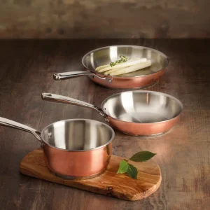 Casserole Cuivrinox en acier inoxydable triply - Cuivre*Sauter New