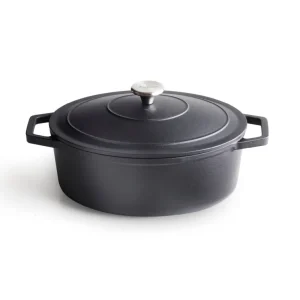 Cocotte ovale en fonte - noir*Sauter Best