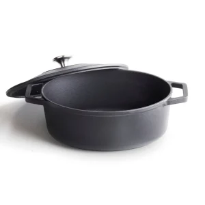 Cocotte ovale en fonte - noir*Sauter Best