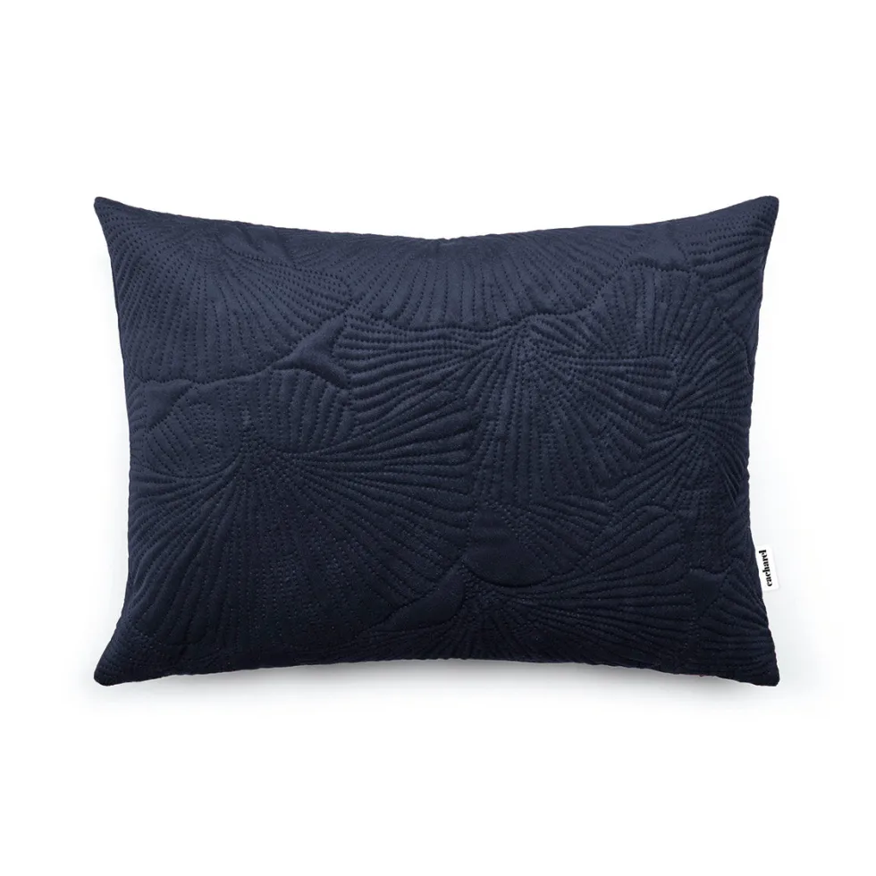 coussin_fleur_emboss__ble_1.webp Coussin fleur embossé Bleu foncé*Cacharel Discount