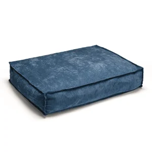 Coussin pour chien velours côtelé - Bleu*Cacharel Online