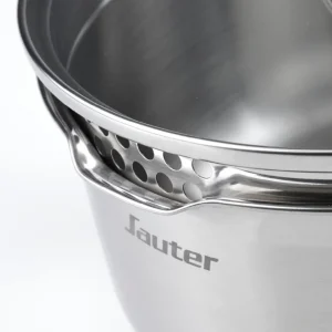 Couvercle en verre avec bouton en inox*Sauter Clearance
