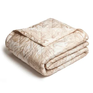 Couvre lit en 100% satin de coton - dessin : Jungle Taupe - 180 x 220 cm*Chevignon Clearance