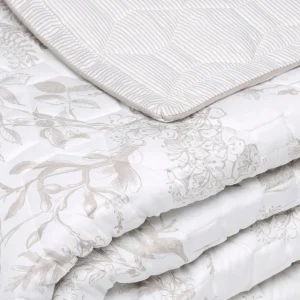 Couvre-lit XL Colibri floral Taupe - 220 x 250 cm*Maison Héritage Sale