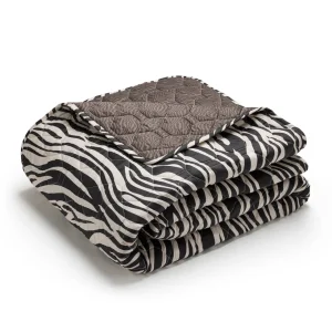 Couvre-lit XL Paradis zébré Noir - 220 x 250 cm*Chevignon Best