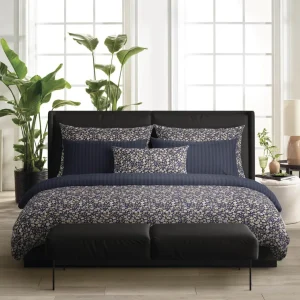 Drap plat - Meadow bleu foncé*Cacharel Discount