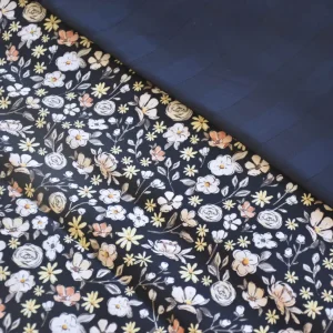 Drap plat - Meadow bleu foncé*Cacharel Discount