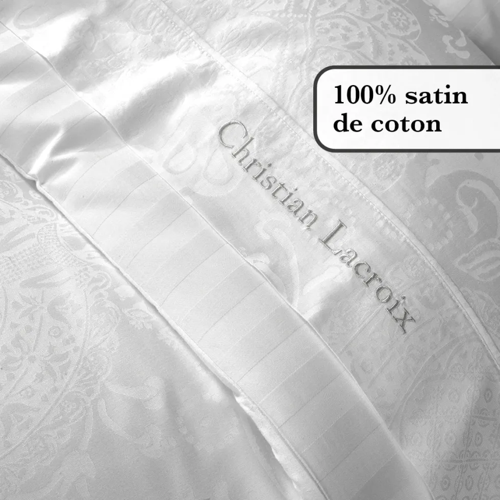 drap_plat__personnes__jac_1.webp DRAP PLAT 2 personnes - Jacquard Arles Blanc*CXLbyChristianLacroix Best
