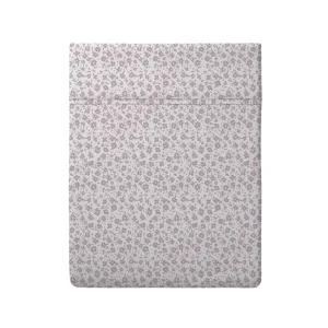 Drap plat bébé satin de coton - Les Yeux de Suzanne Blanc/lavande*Ines by Ines de la Fressange New