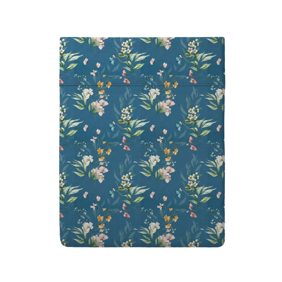 drap_plat_satin_de_coton__0-1.webp Drap plat satin de coton - Belle de Nuit Bleu*Rodier Sale