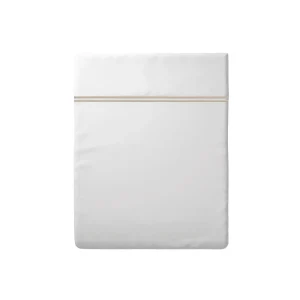 Drap plat satin de coton - Saint-Tropez Taupe / Blanc*Chevignon Fashion