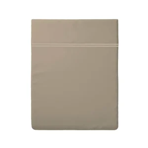 Drap plat satin de coton - Paris Taupe / Taupe*Maison Héritage Hot