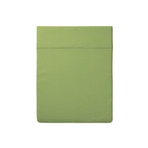 Drap plat satin de coton - Marie fleurs Vert*Cacharel Clearance