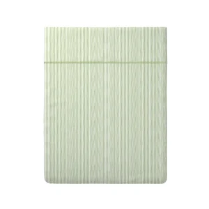 Drap plat satin de coton - Traits peints Vert*Maison Héritage Outlet