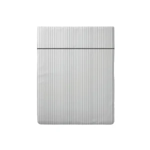 Drap plat satin de coton - Rayures fines Blanc*Cacharel Best