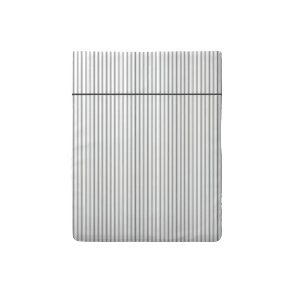 drap_plat_satin_de_coton__0-62.webp Drap plat satin de coton - Rayures fines Blanc*Cacharel Best