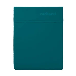 Drap plat satin de coton - Uni Vert*Cacharel Discount