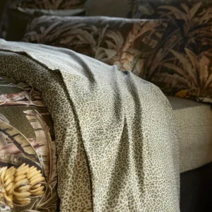 Drap plat satin de coton - Leopard Vert*Chevignon Outlet
