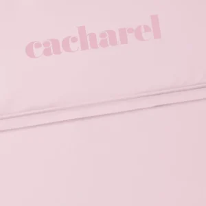 Drap plat satin de coton - Uni Rose Blush*Cacharel Outlet