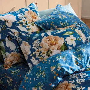 Drap plat satin de coton - Belle de Nuit Bleu*Rodier Sale