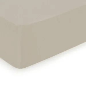 Drap-housse - 100% satin de coton - Beige*Maison Héritage Hot