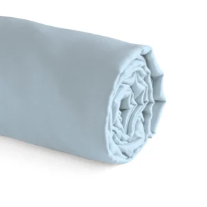 Drap-housse satin de coton - Uni Bleu Sarcelle*Cacharel Sale