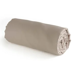 Drap-housse satin de coton - Uni Taupe*Rodier Outlet