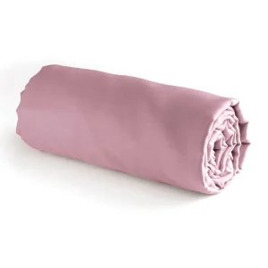 Drap-housse satin de coton - Uni Rose*Rodier New