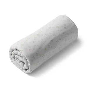 Drap-housse satin de coton - Mirabelle Blanc/taupe*Ines by Ines de la Fressange Sale