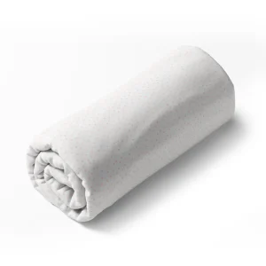 Drap-housse satin de coton - Points Polka Blanc*Cacharel Hot