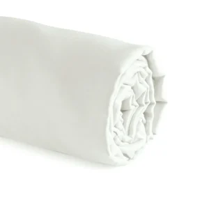 Drap-housse satin de coton - Uni Vert Thym*Cacharel Online