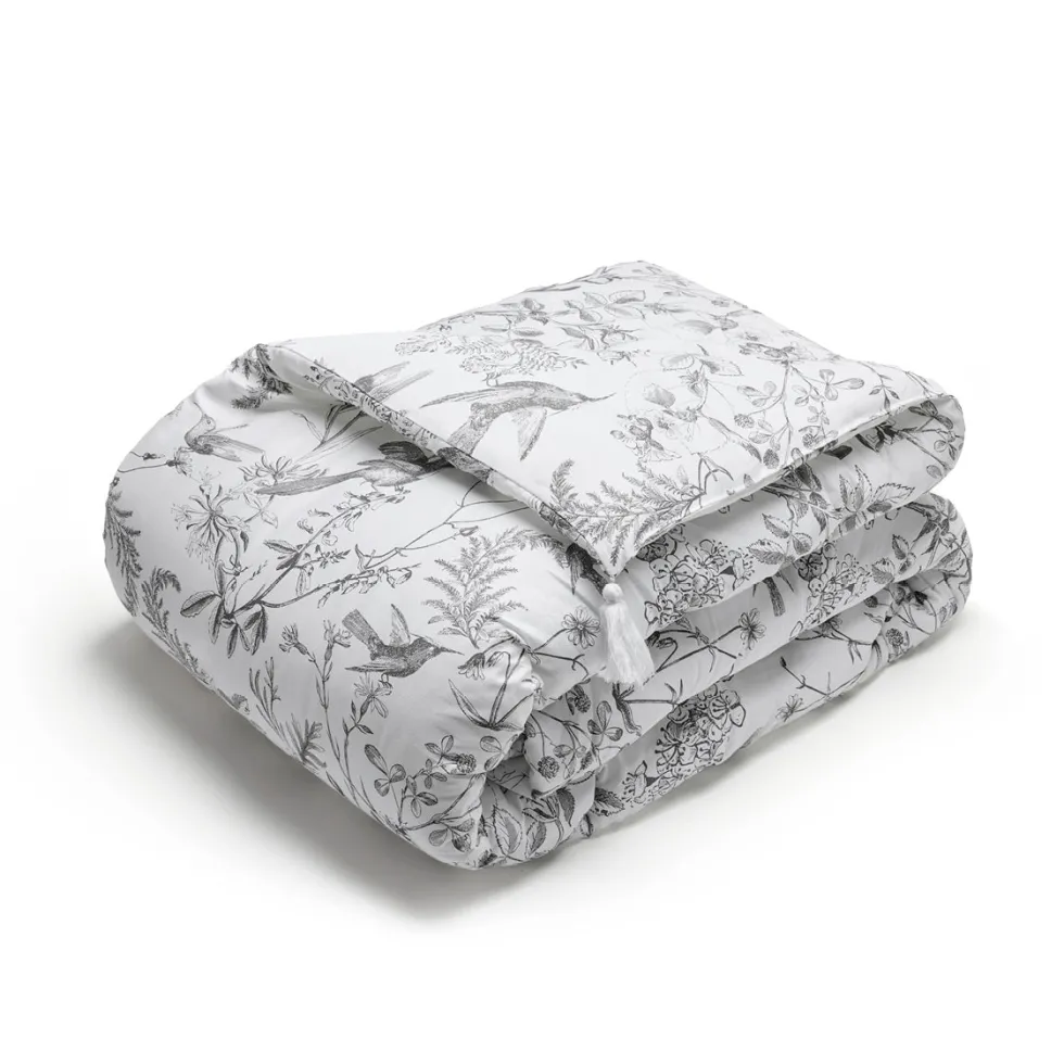 dredon_avec_glands_colibr_0.webp Édredon avec glands Colibri floral Noir gris - 140 x 200 cm*Maison Héritage Outlet