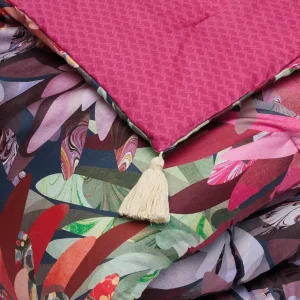 Édredon avec glands Fleurs psychédéliques Fuchsia - 140 x 200 cm*CXLbyChristianLacroix Outlet