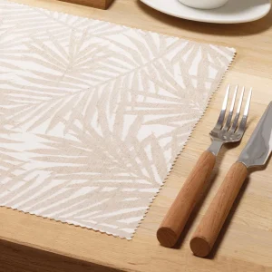 Ensemble de 2 sets de table - Palmier Taupe*Chevignon Fashion