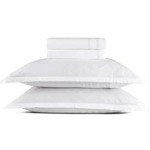 Ensemble de draps satin de coton tissé Jacquard - Love Stories Blanc*CXLbyChristianLacroix Clearance