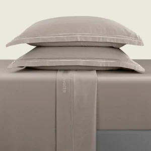 Ensemble de draps satin de coton - Nice Taupe / Taupe*Rodier Online